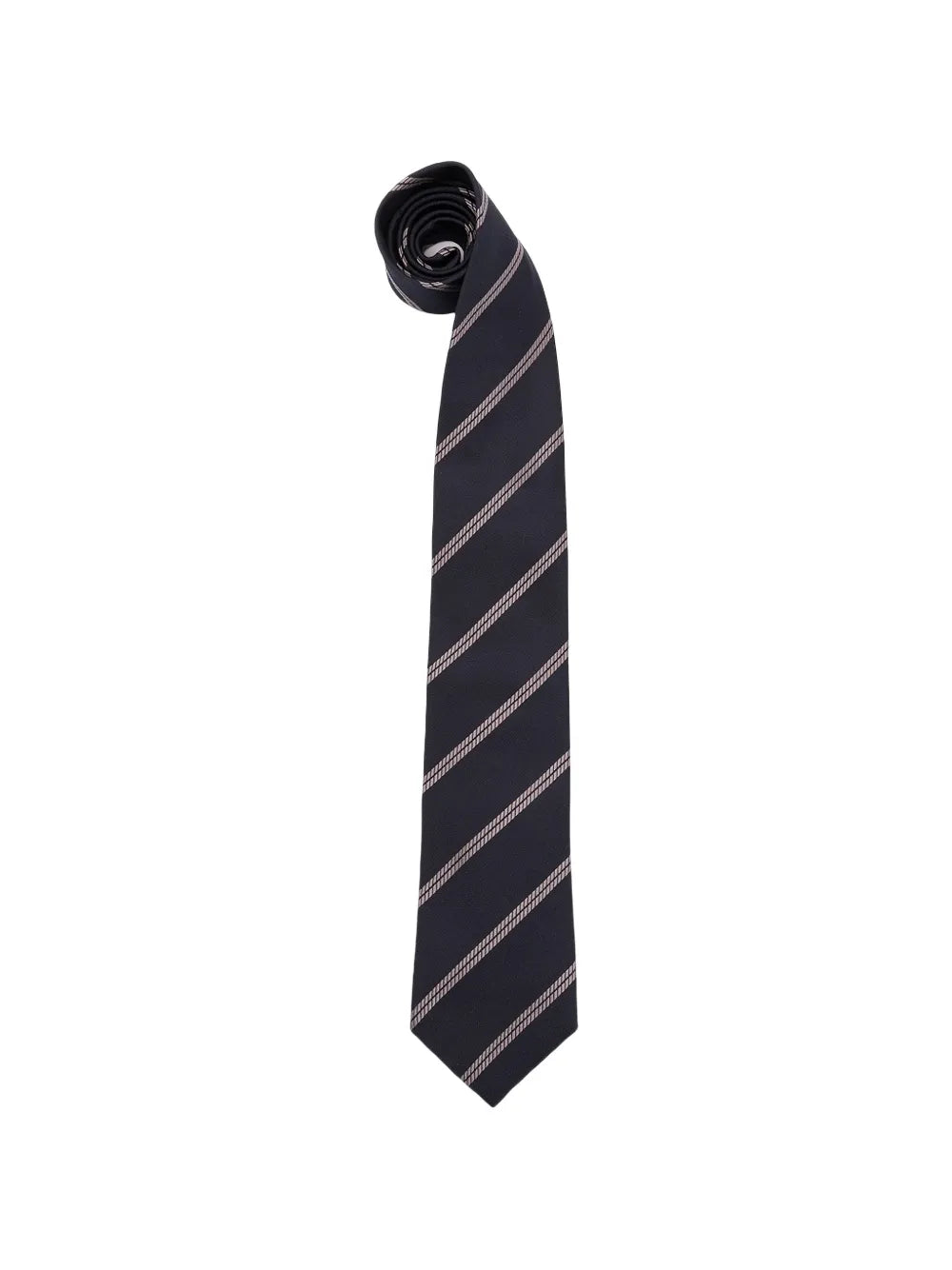 stripe silk tie
