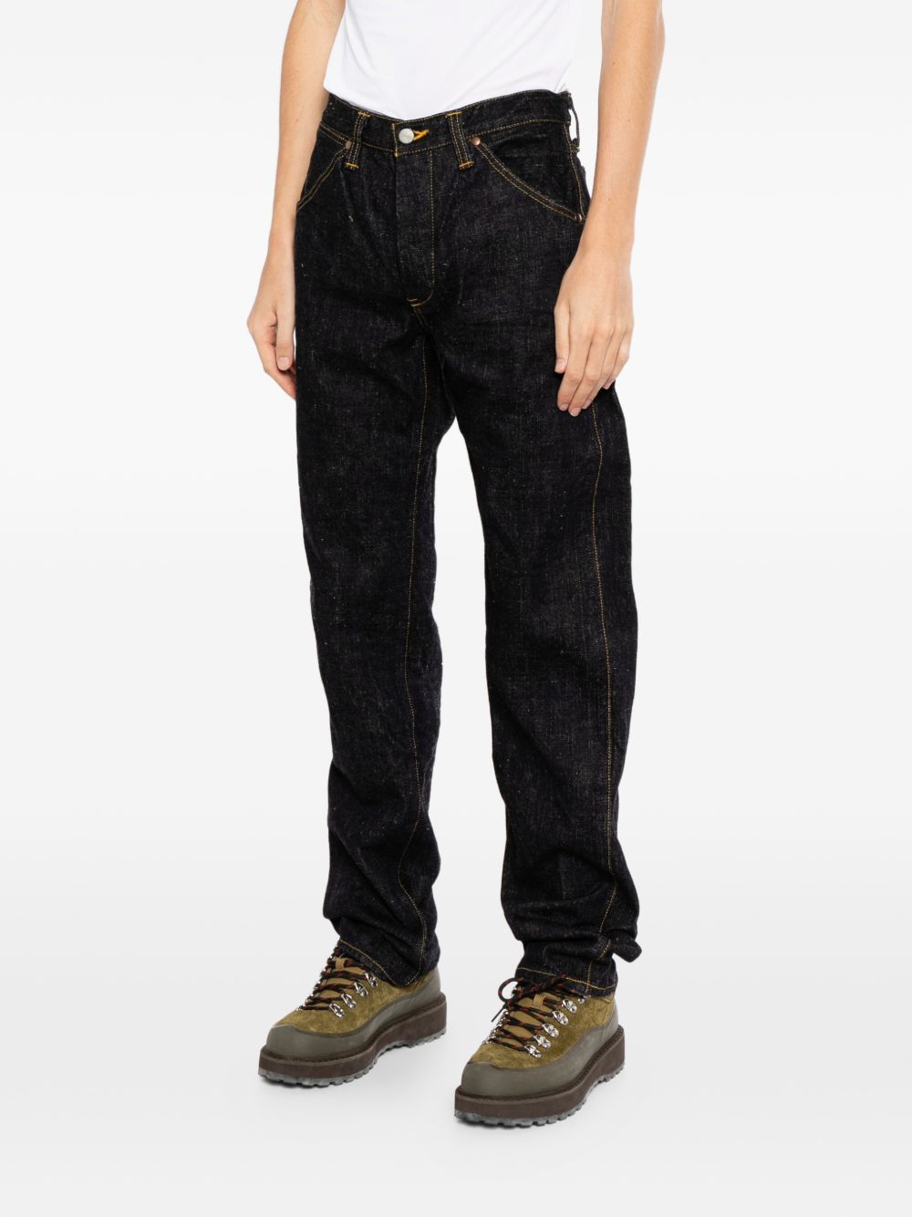 straight-leg jeans
