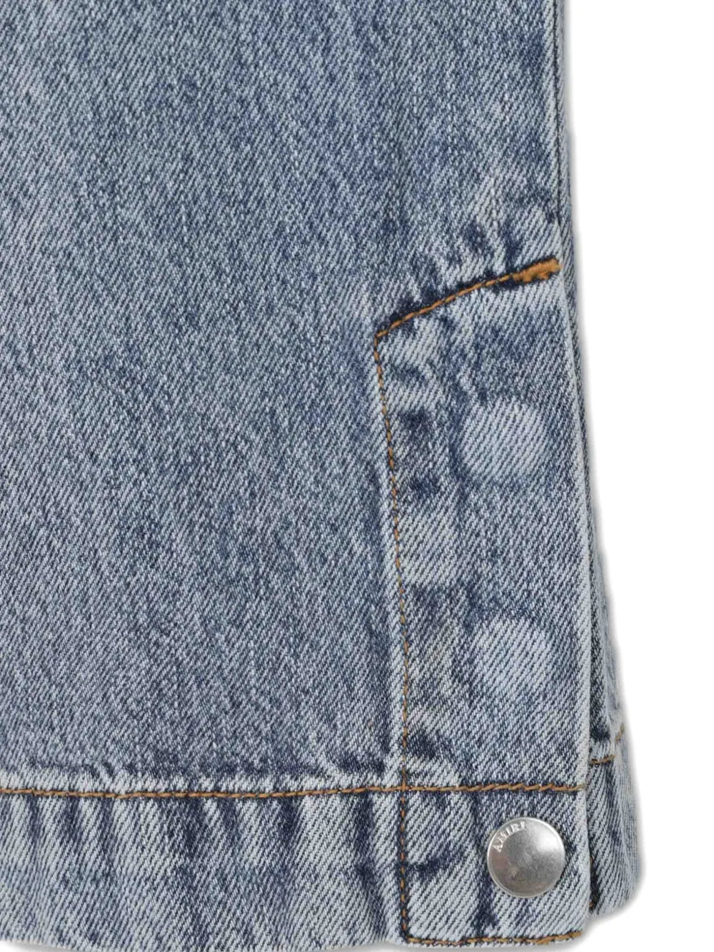 drawstring wide-leg jeans