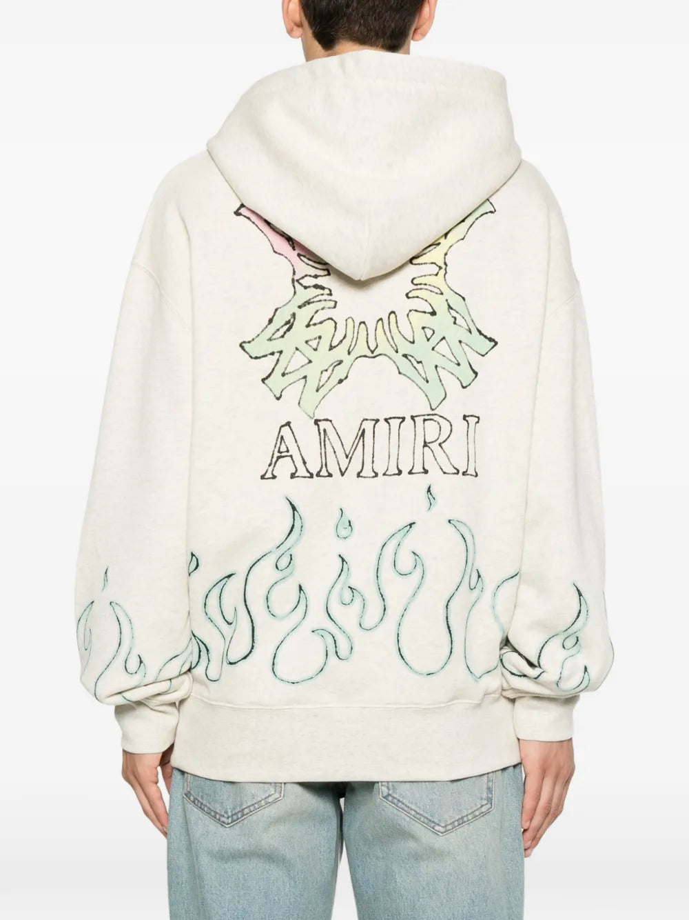 Ma Quad Flames oversized cotton hoodie