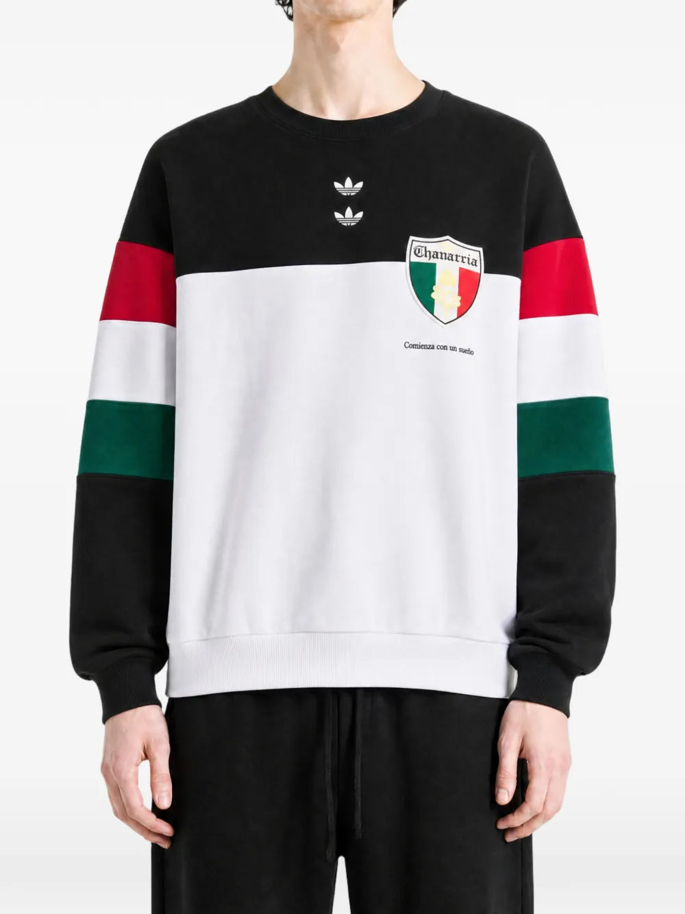 x Willy Chavarria logo-print panelled sweater