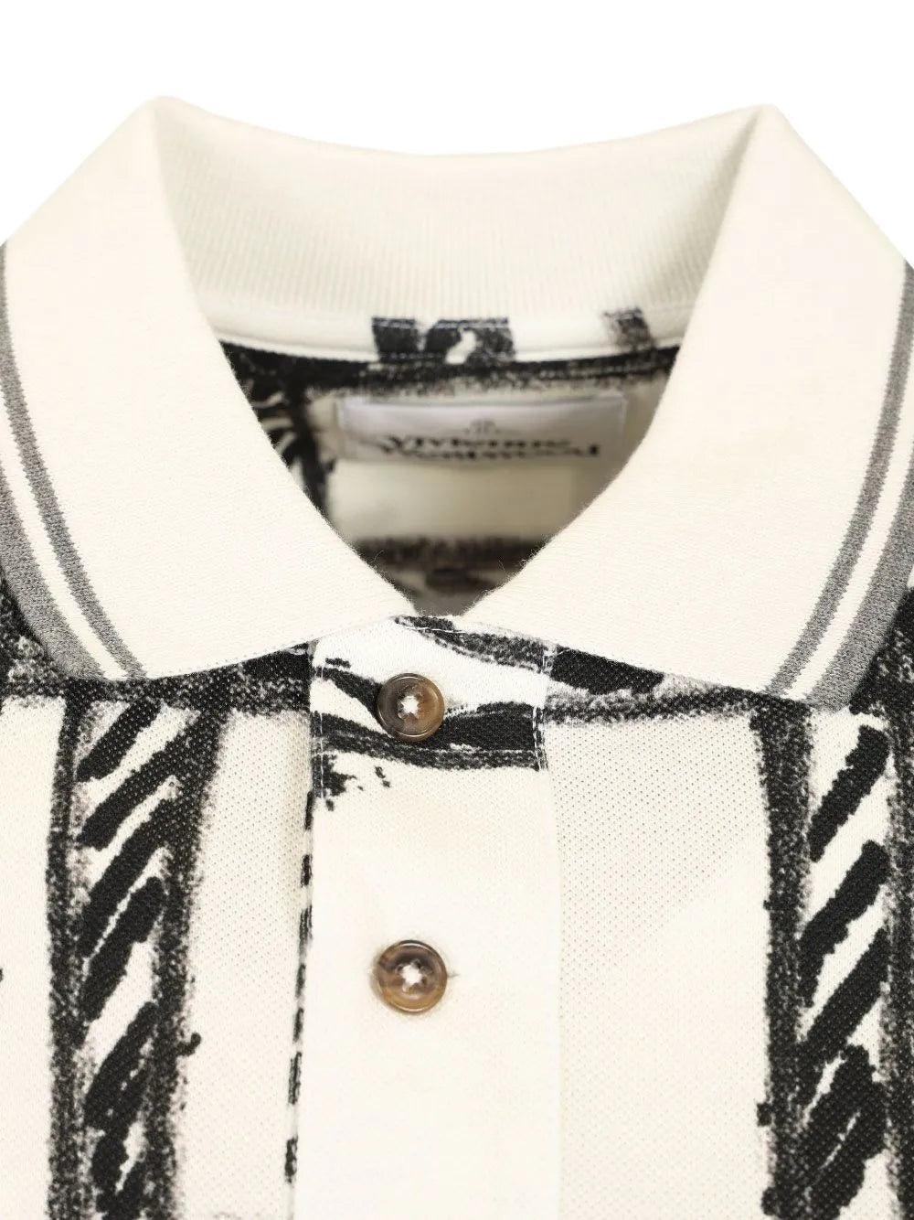 Scribble Orb-embroidered polo shirt