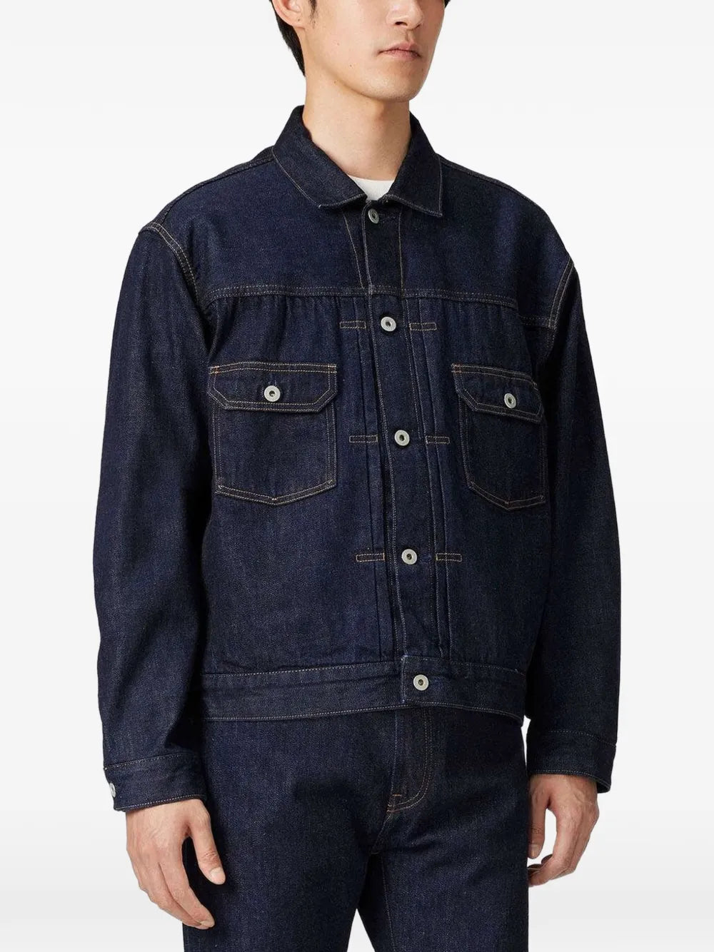 Type 2 flap-pocket denim jacket