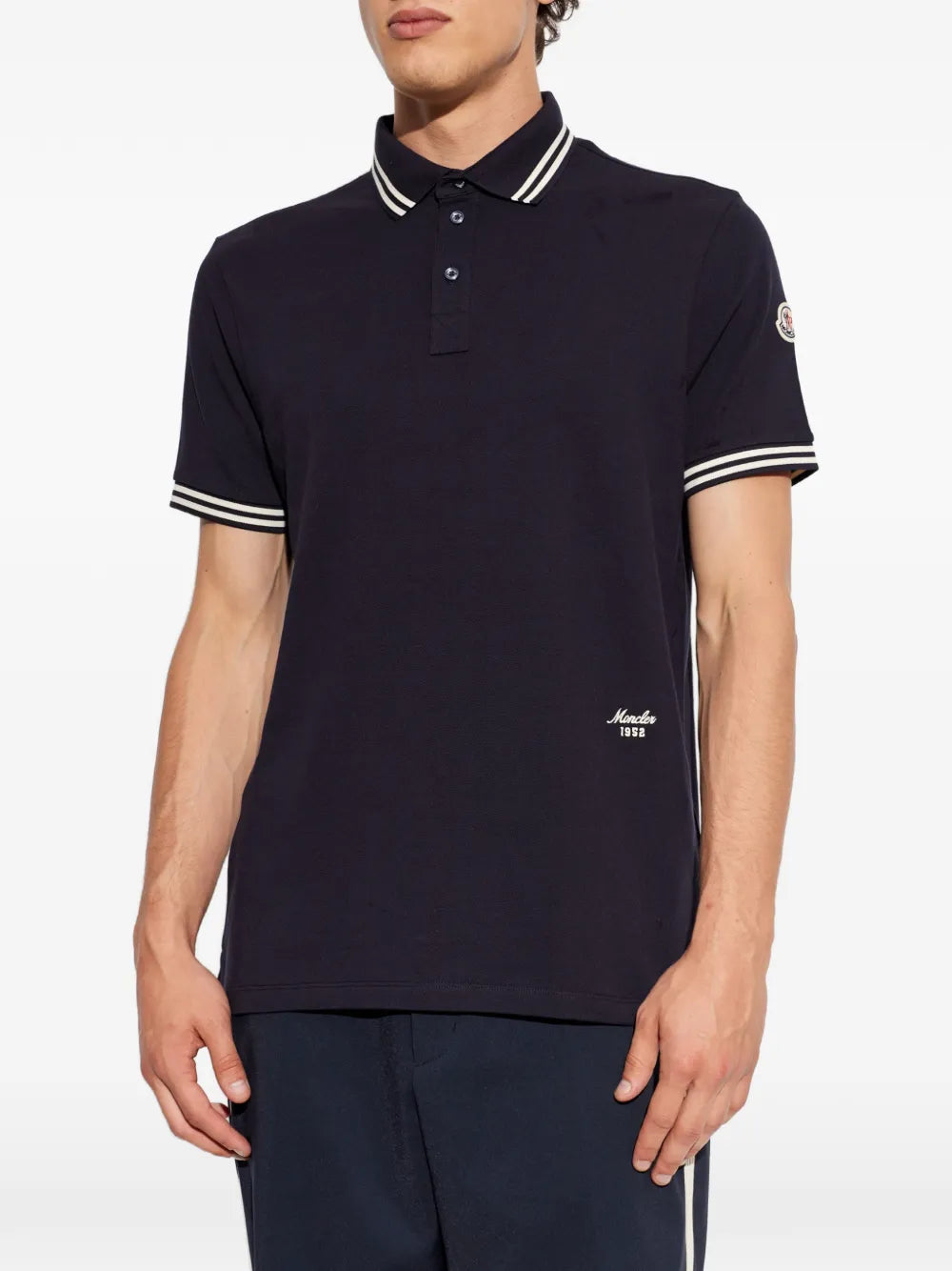 logo-embroidered polo shirt