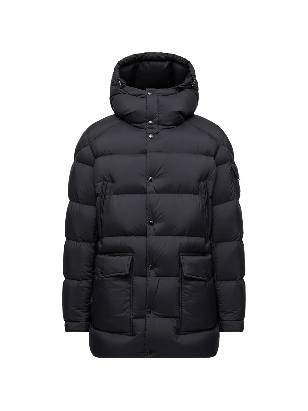 quilted hooded jacket