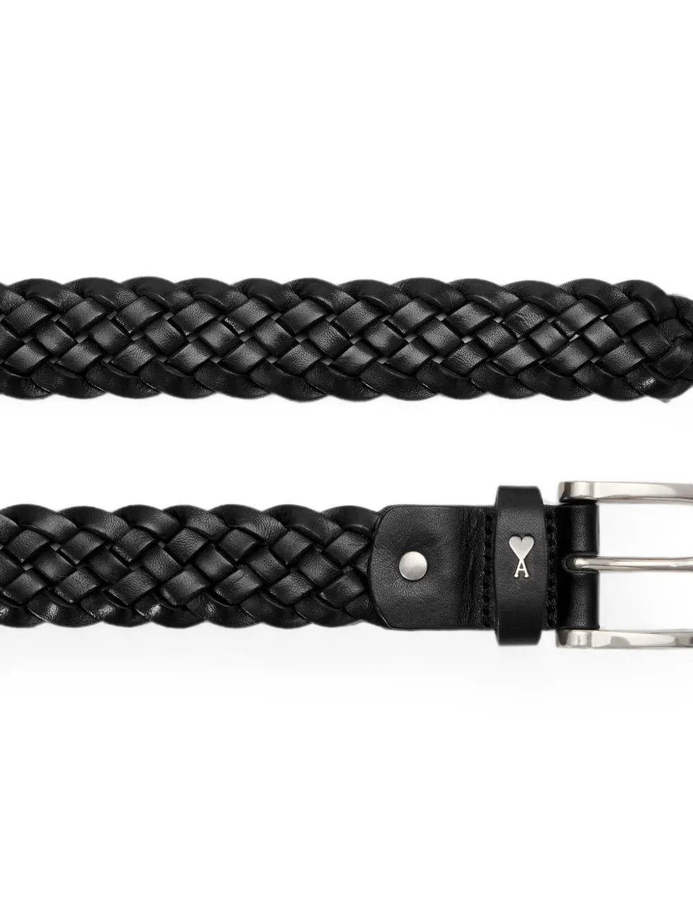 Braided Paris Paris cow leather belt 30mm