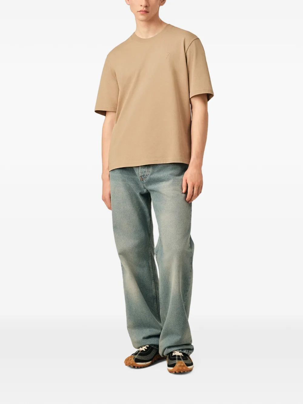 cotton t-shirt with embossed Ami de Coeur