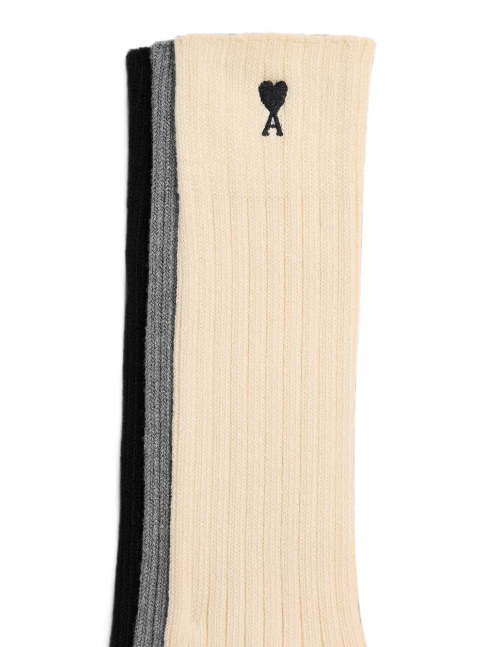 cotton three-pack socks with Ami de Coeur