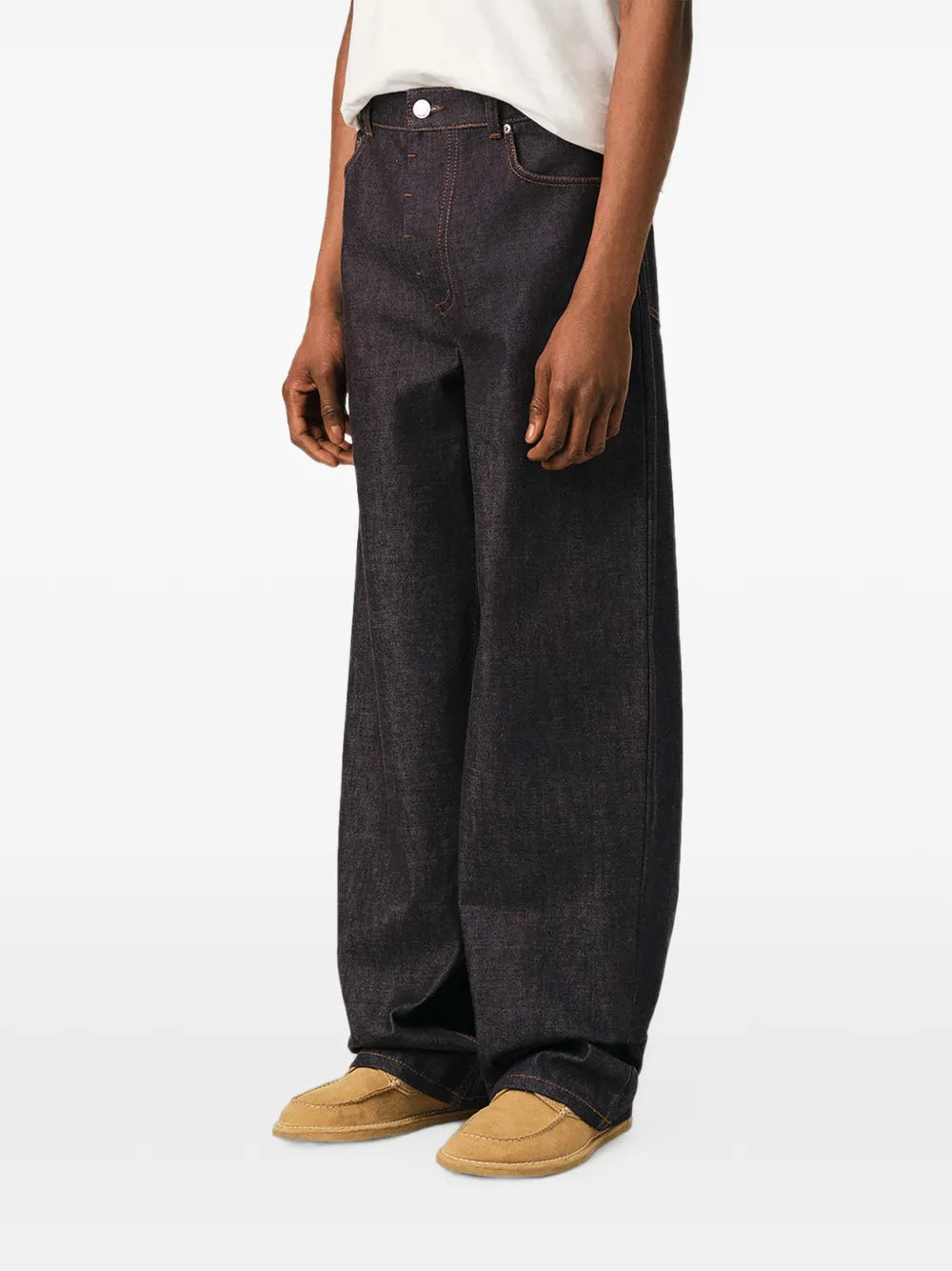 Baggy-fit cotton jeans