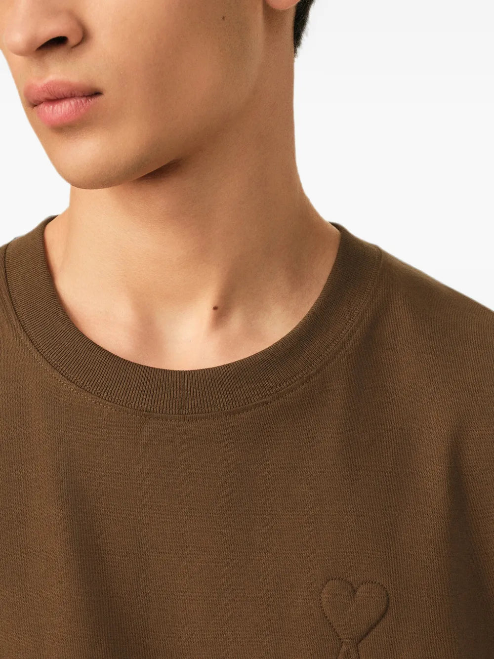 cotton t-shirt with embossed Ami de Coeur