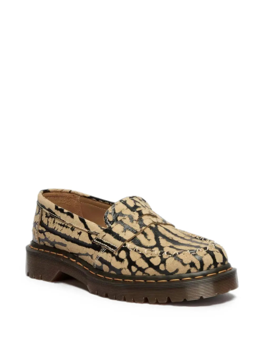 Delapre Animal-Print Penny Loafers
