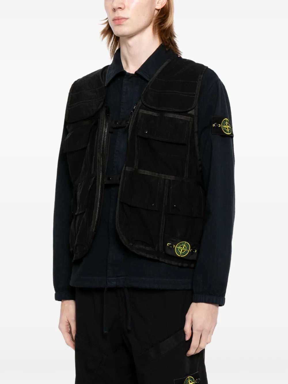 multi-pocket harness vest