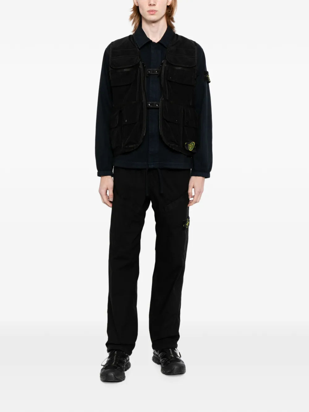 multi-pocket harness vest