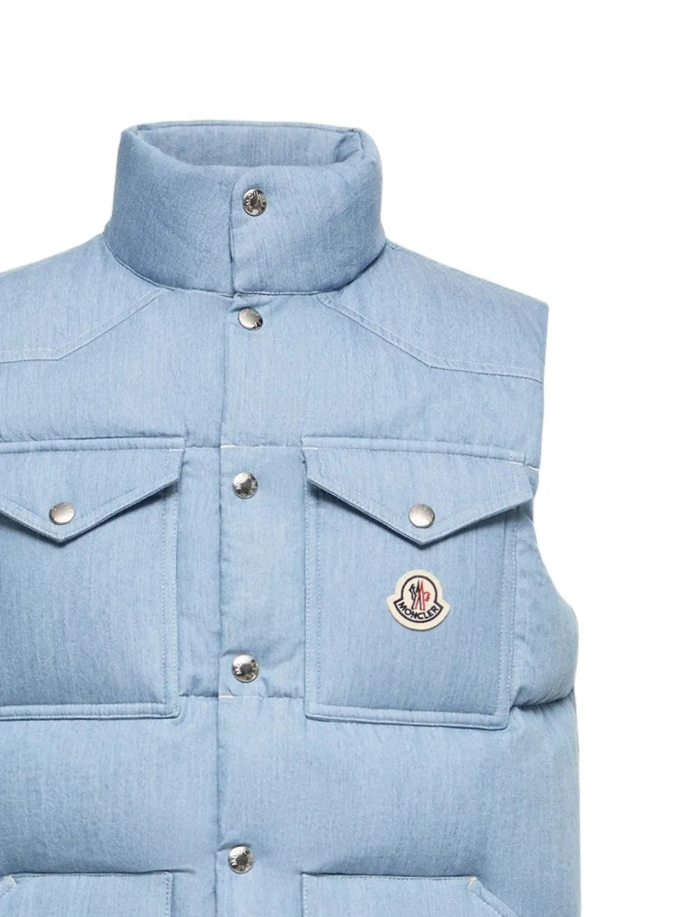 Ervional padded logo-patch vest