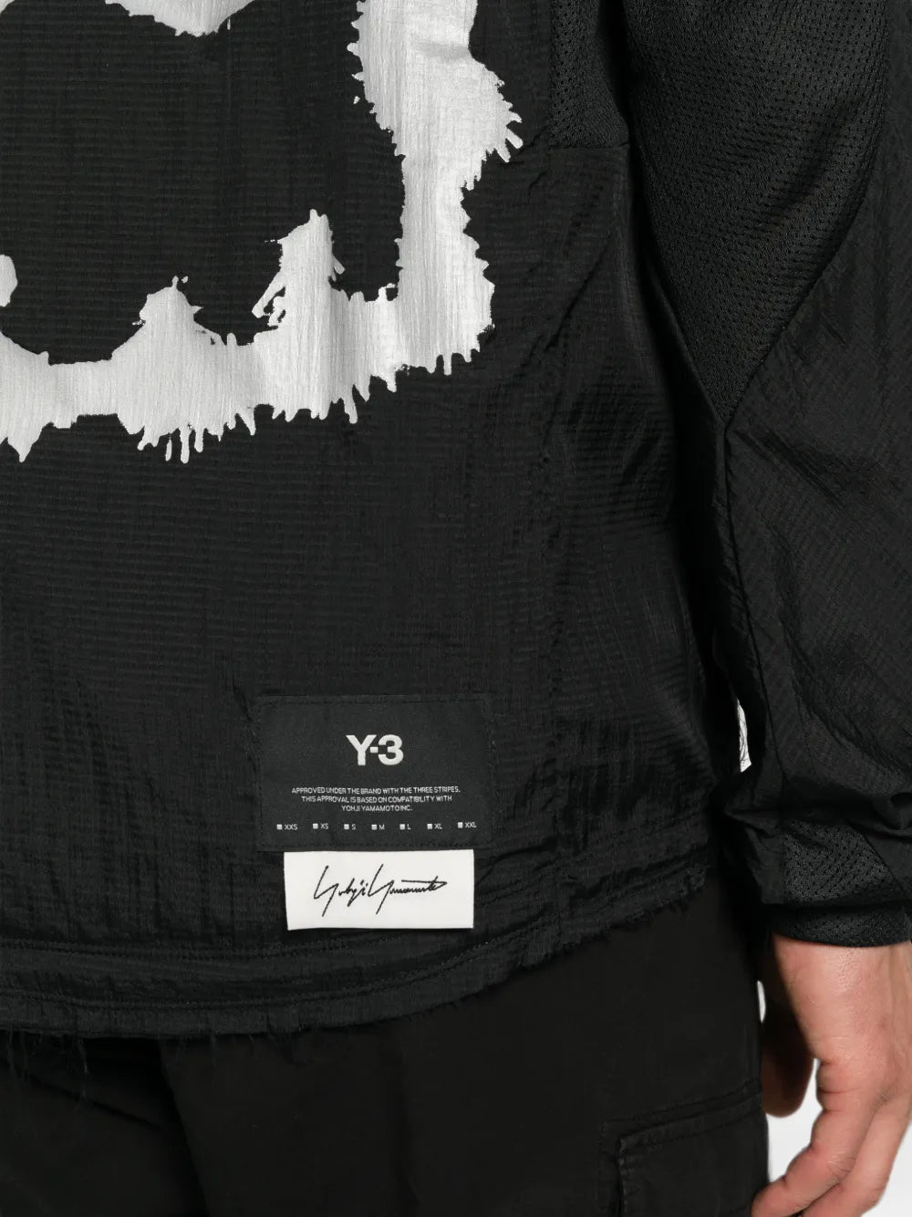 graphic-print hooded jacket