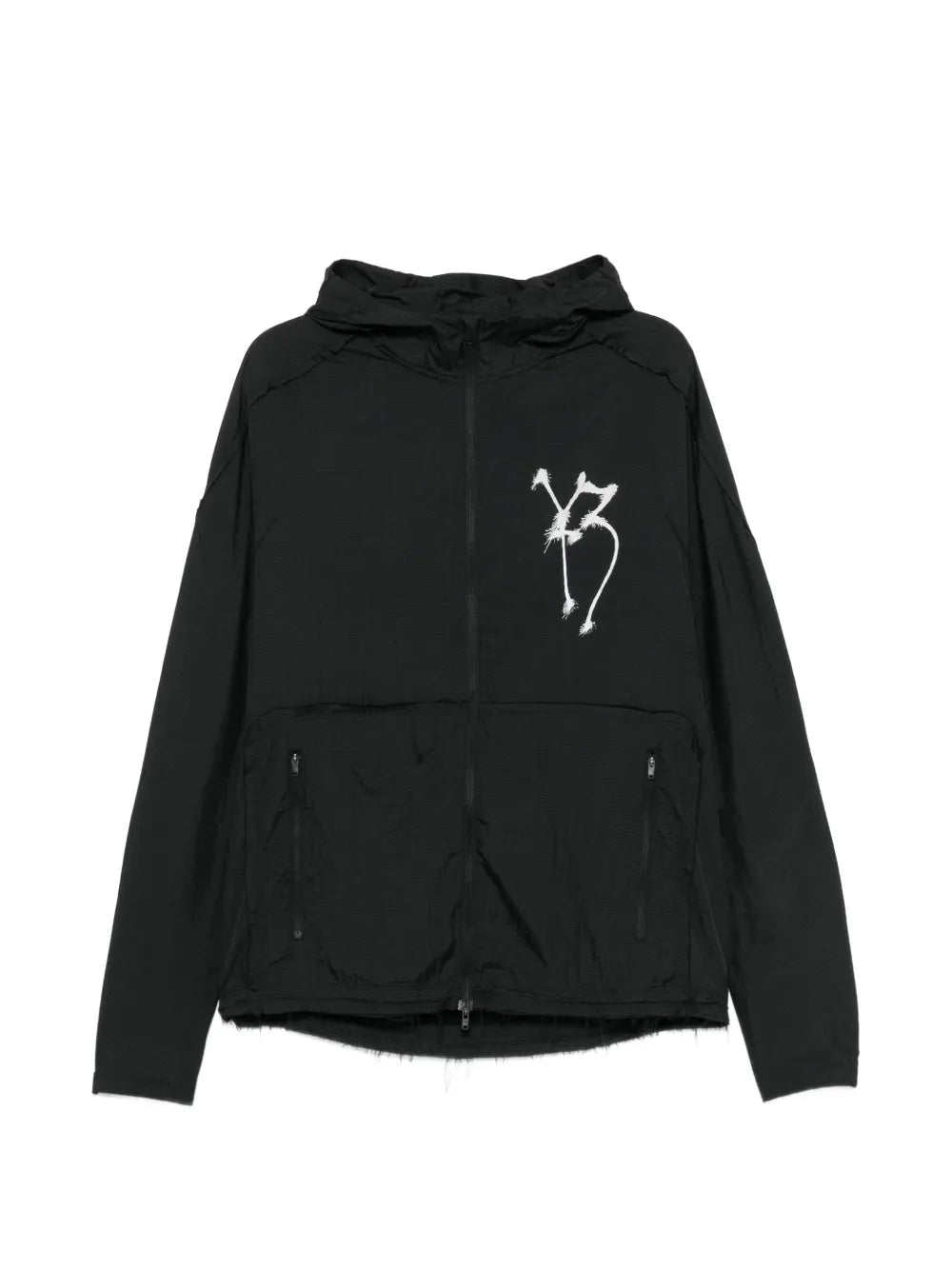 graphic-print hooded jacket