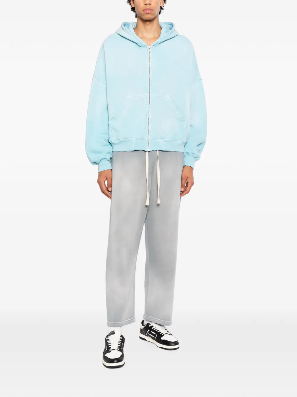 faded-effect track pants