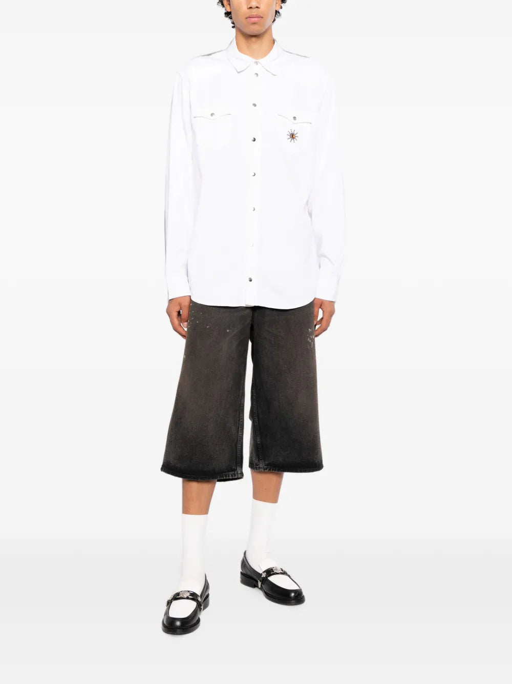 embellished western-yoke shirt