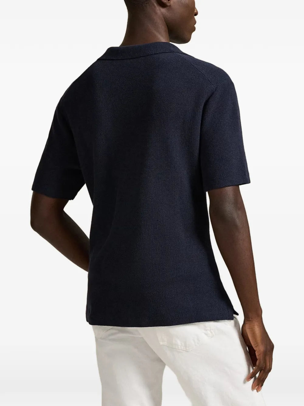 logo-embroidered button-up shirt 