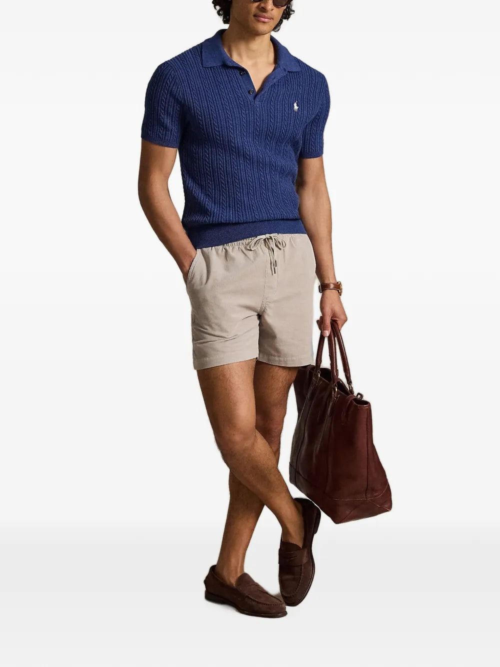 corduroy drawstring shorts