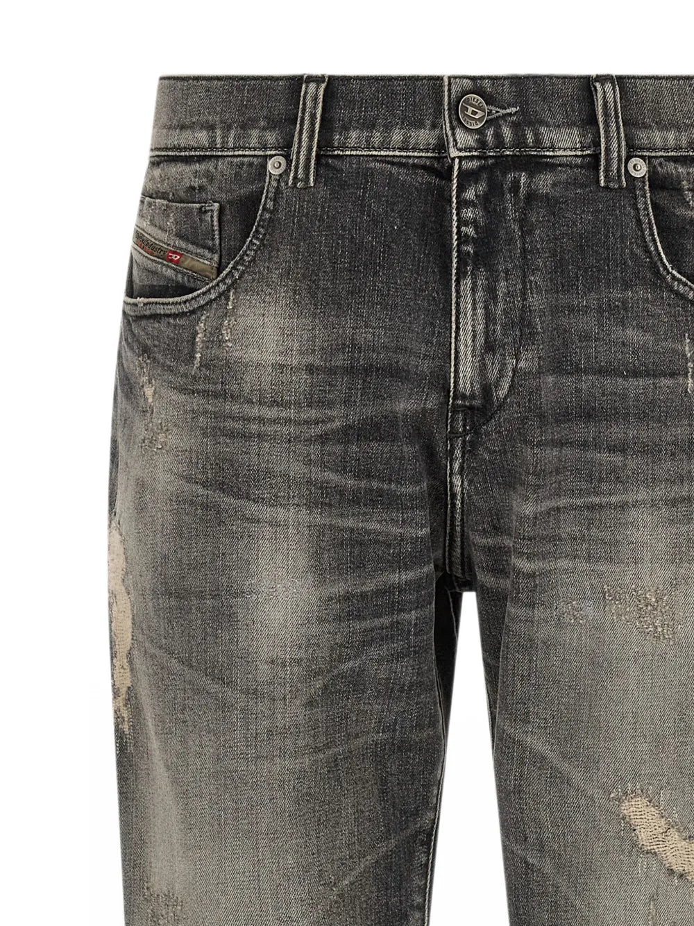 D-Strukt destroyed-effect jeans