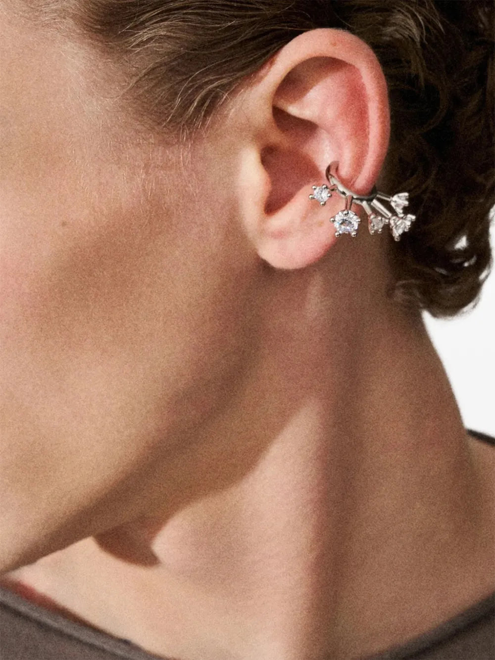 crystal-embellished ear cuff