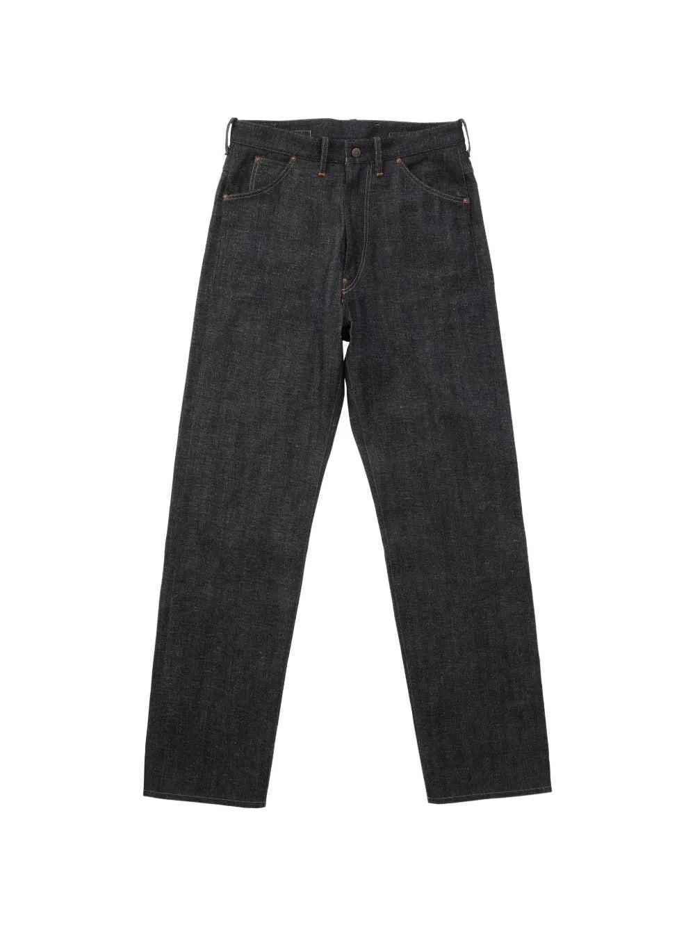 buckle-strap straight-leg jeans