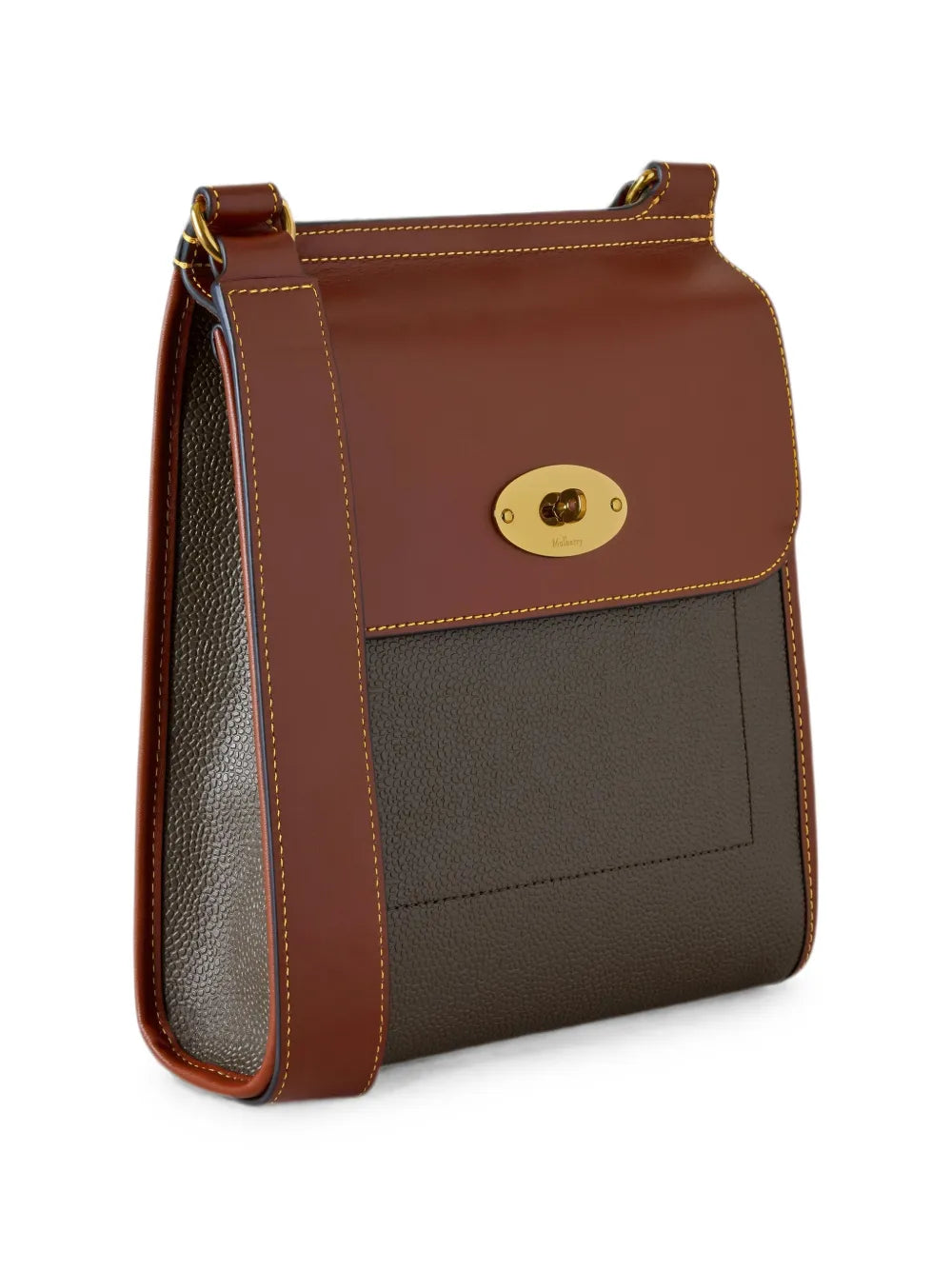 Antony grained-texture messenger bag