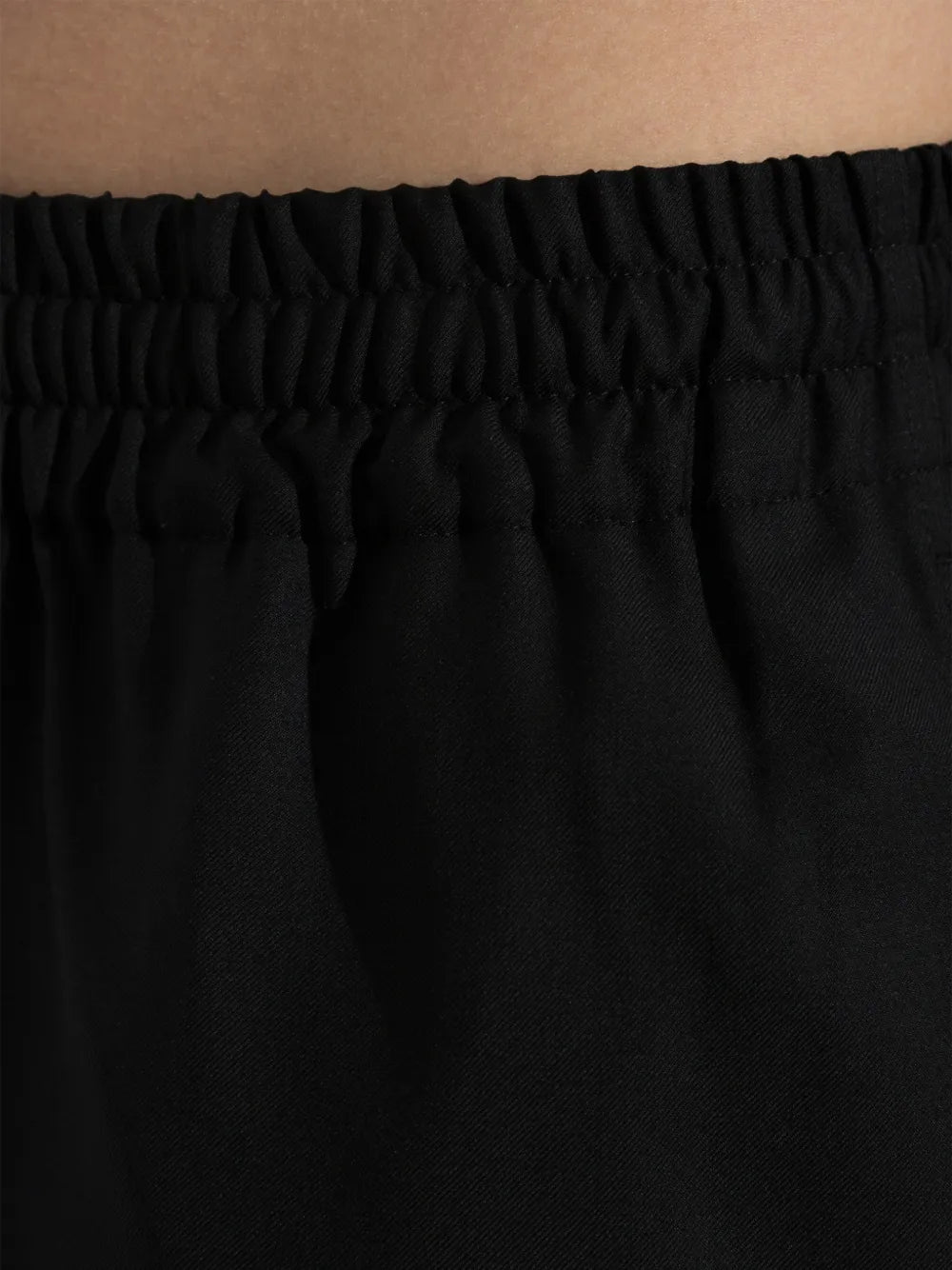 virgin wool straight-leg trousers