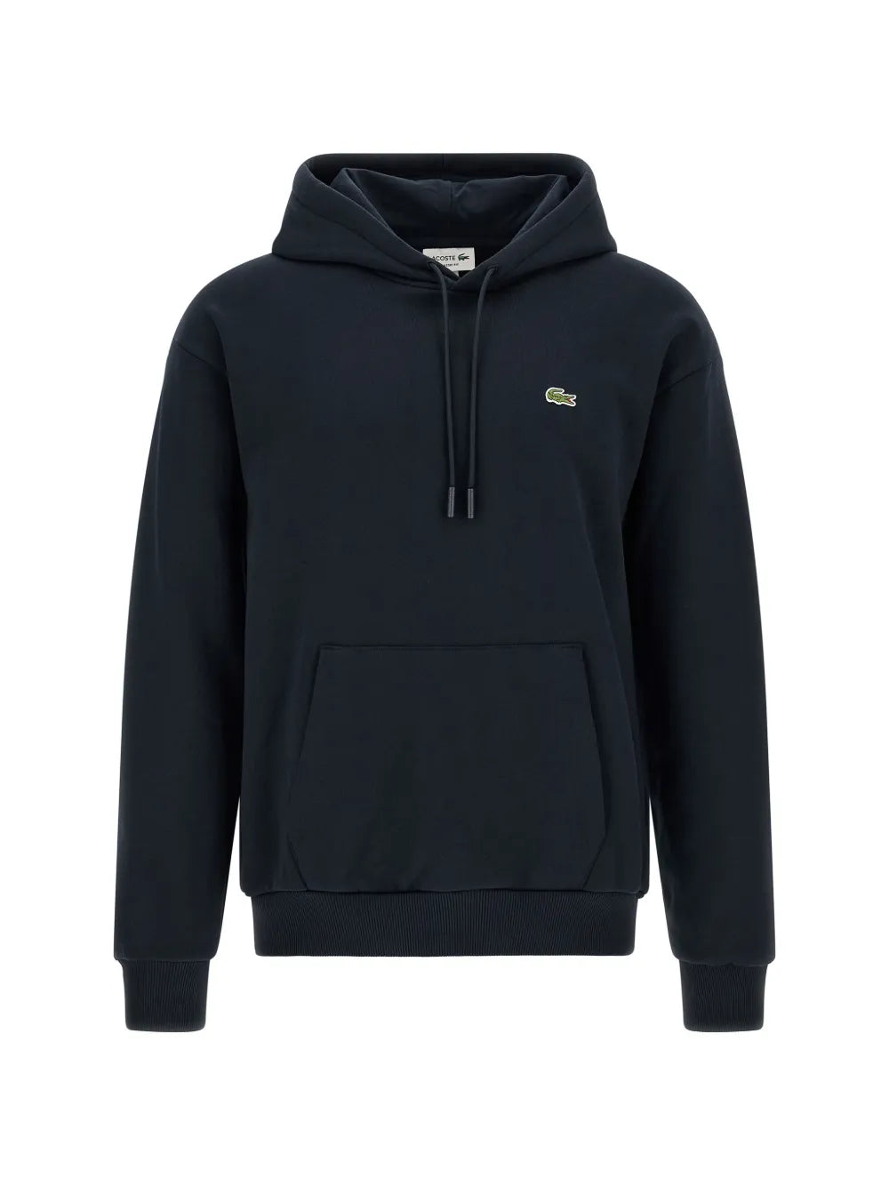 logo-patch drawstring hoodie