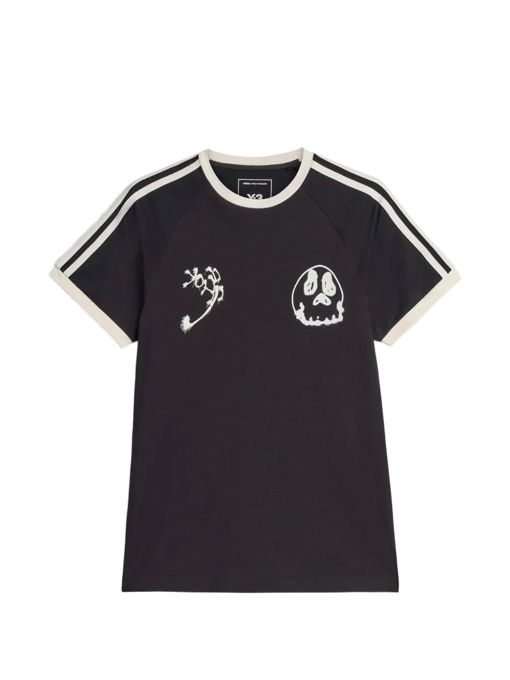 skull-print 3-Stripes T-shirt