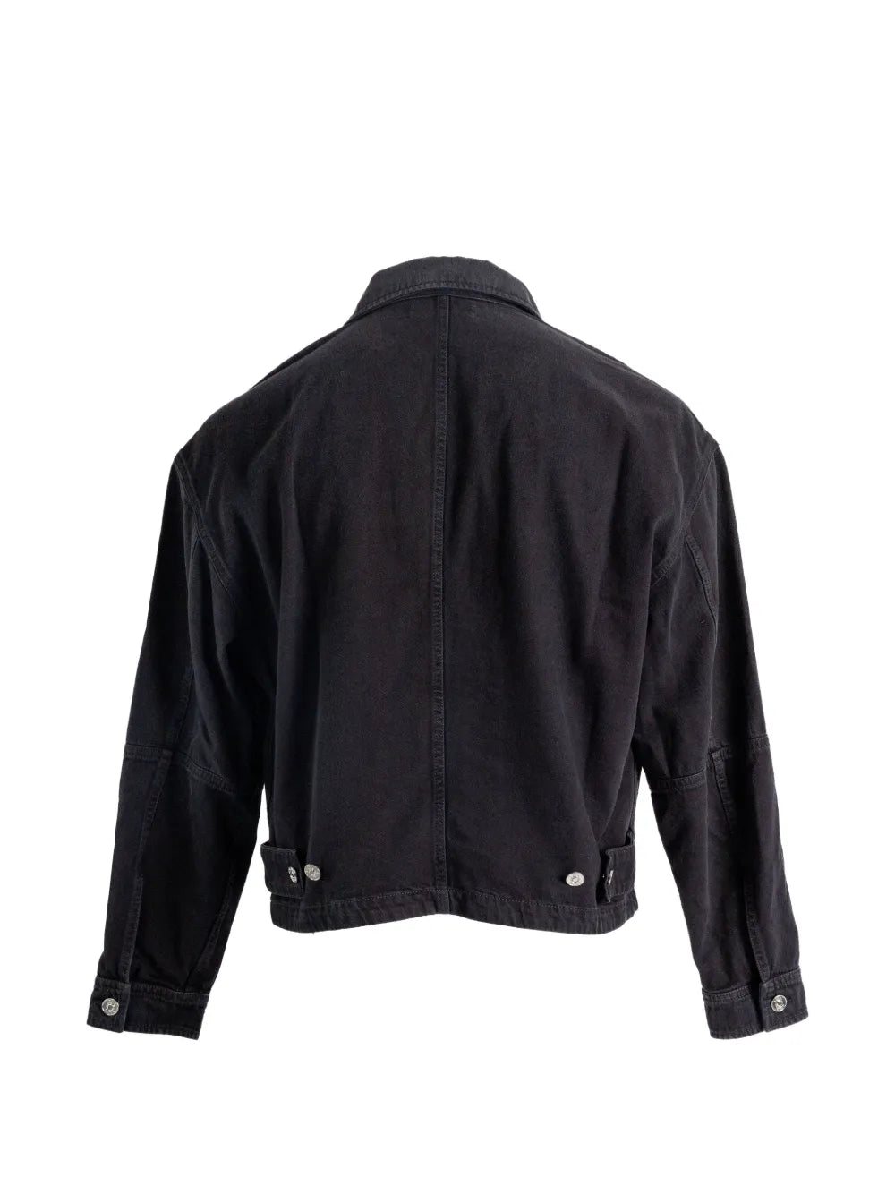 zip-up denim jacket