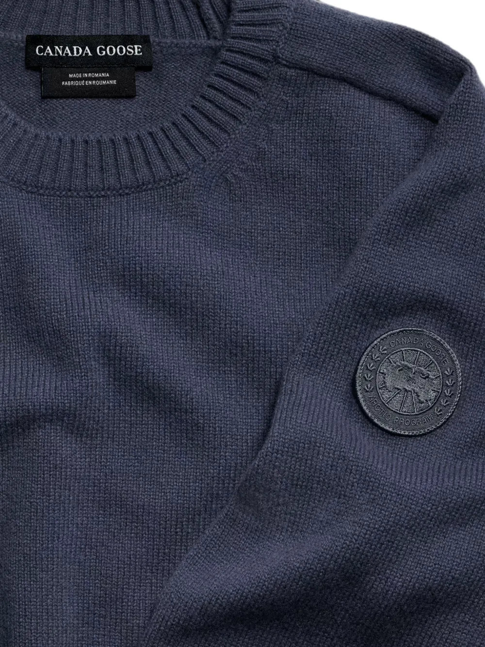 logo-patch merino sweater