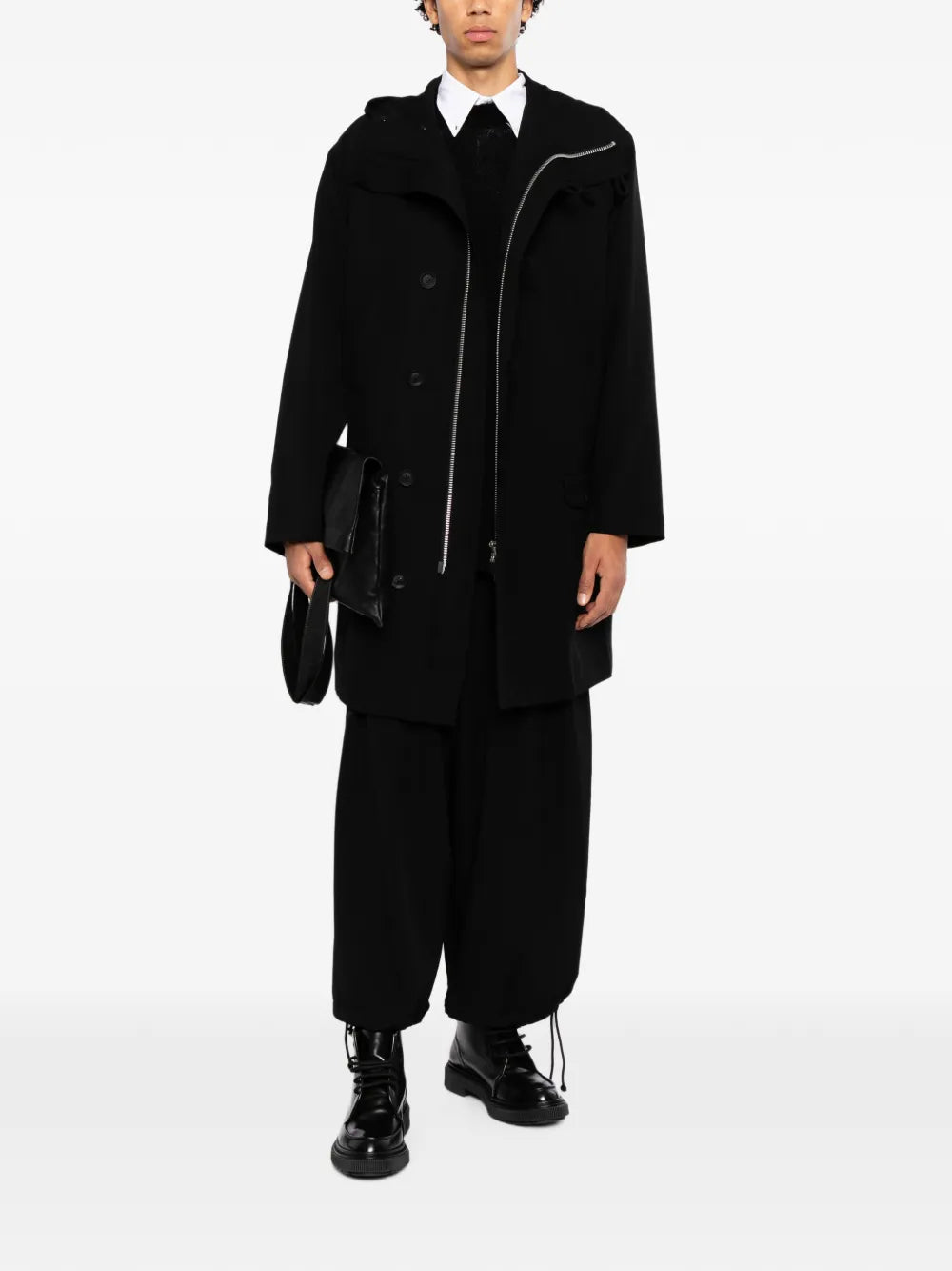 hooded coat