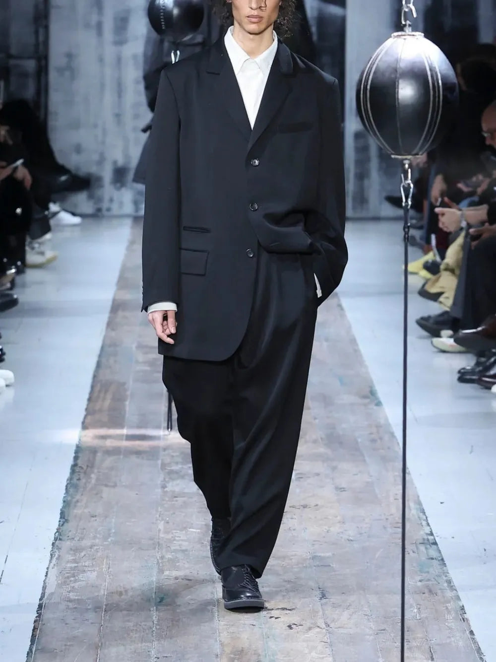 Pleated Tapered Tailored Trousers