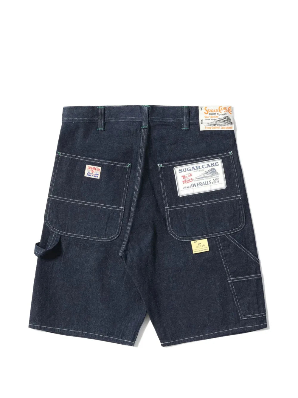contrast-stitch carpenter shorts