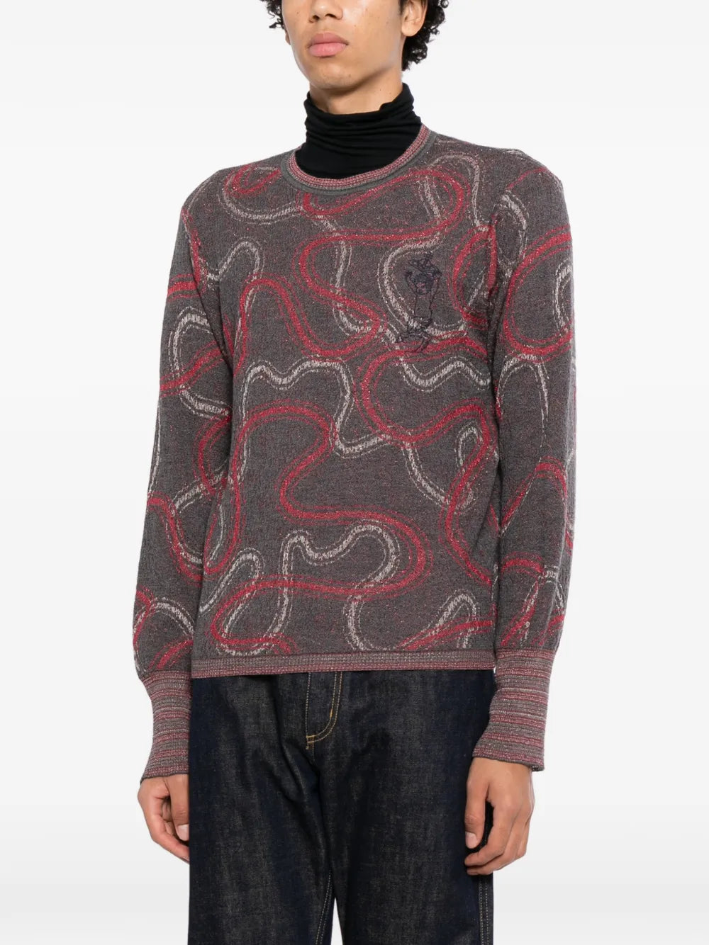 Orb-embroidered jumper 