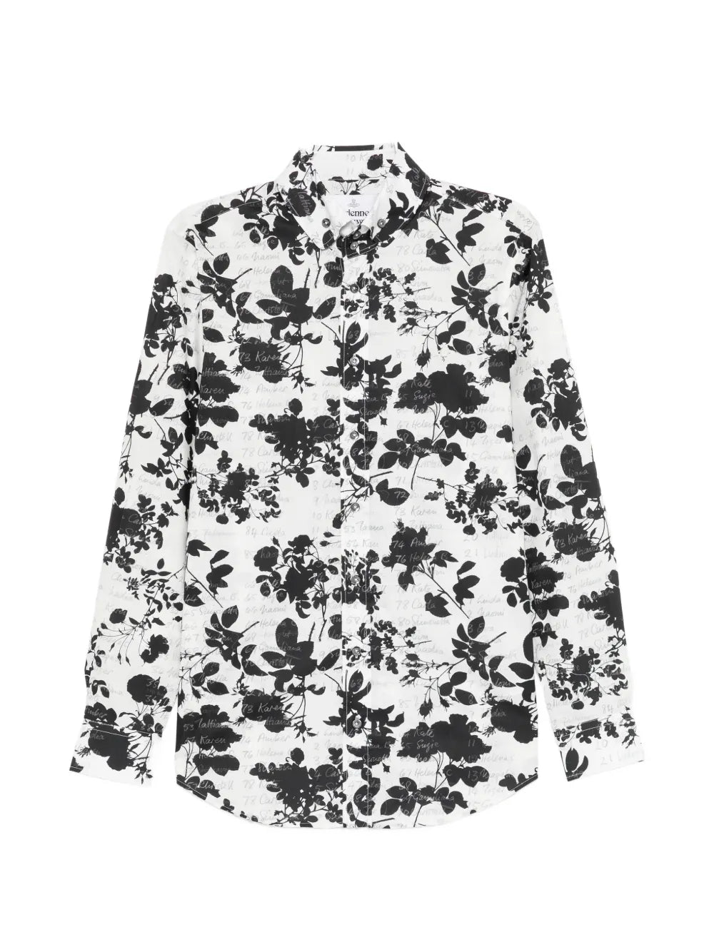 floral-print long-sleeve shirt