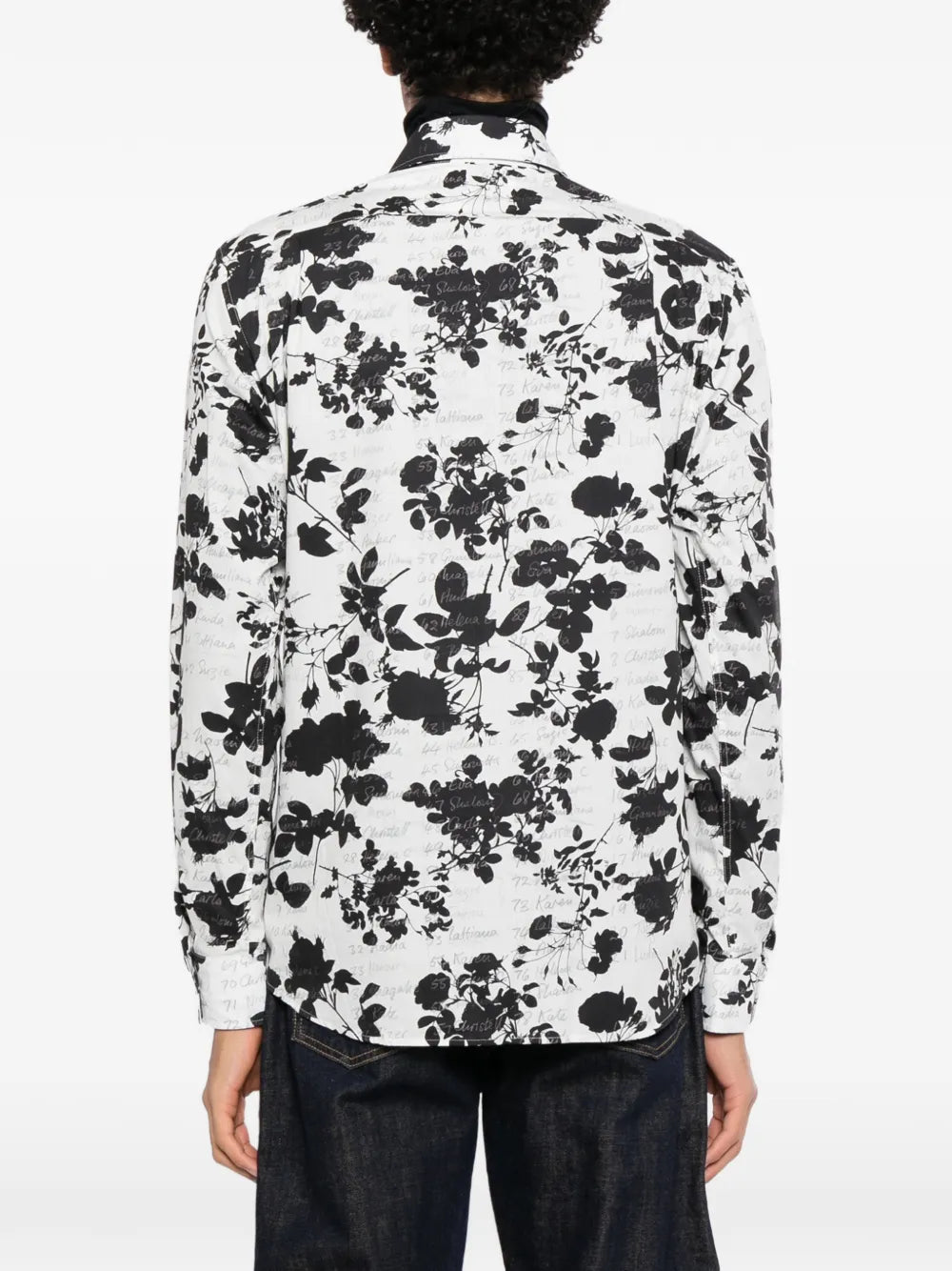 floral-print long-sleeve shirt
