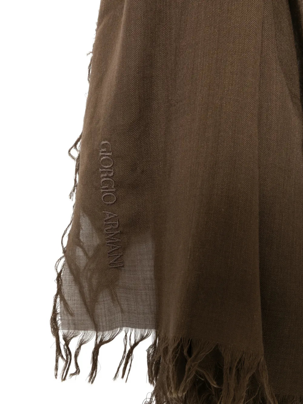 frayed-edge scarf