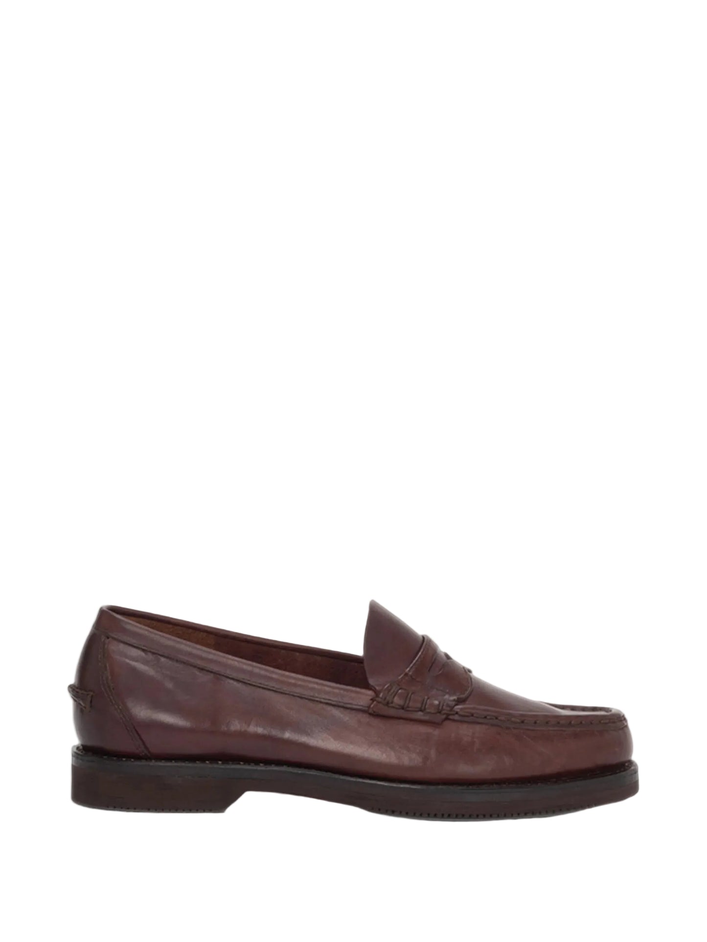 Penny-Slot Leather Loafers