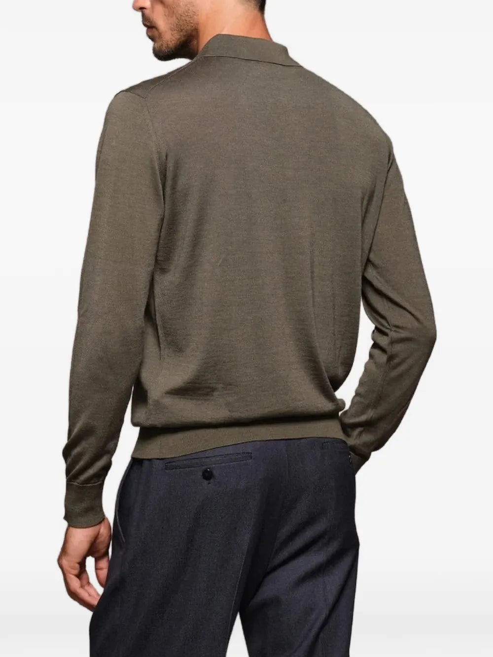 long-sleeve polo shirt