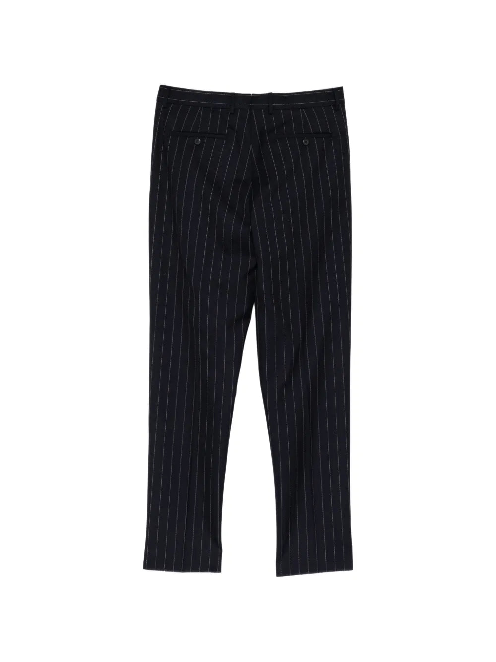 pinstripe pleated trousers
