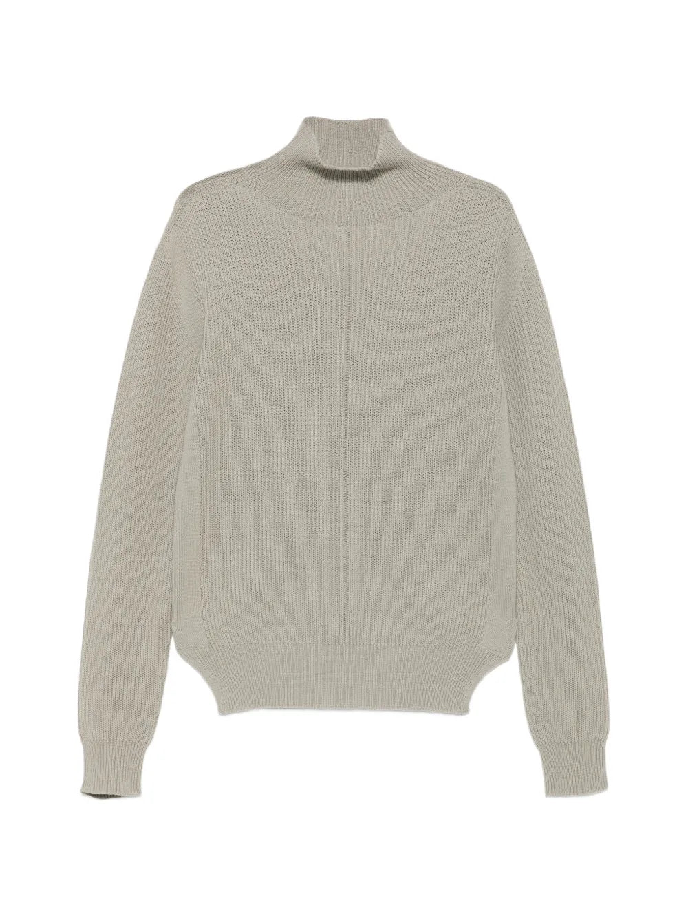 ribbed high-neck sweater