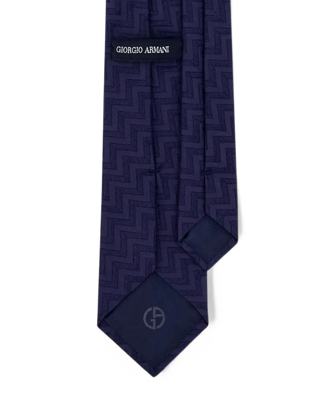 zigzag-jacquard tie