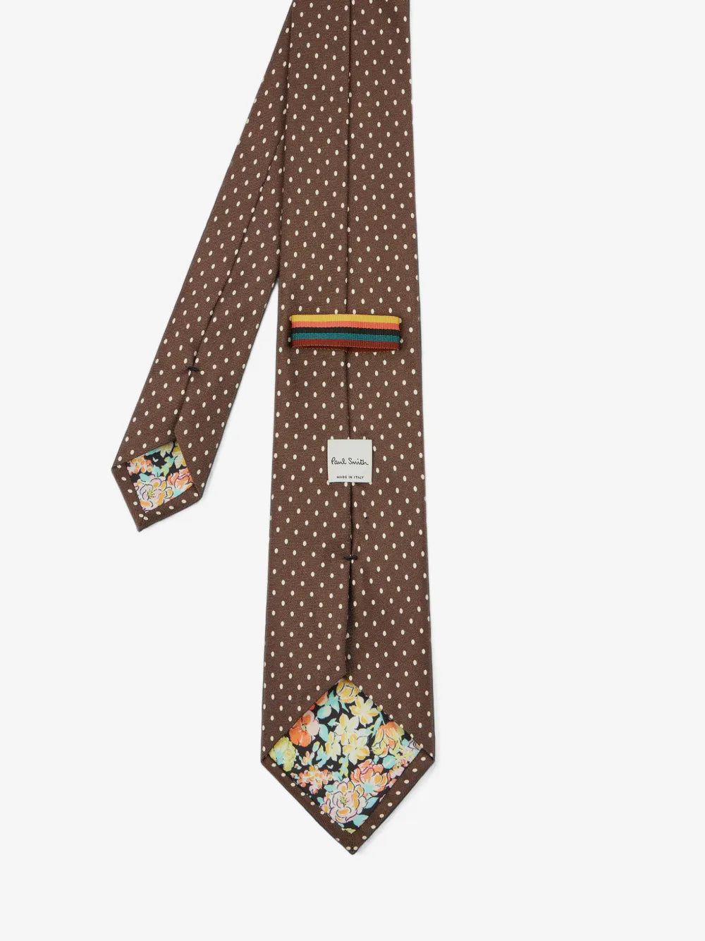 Brown Silk Pin Dot Tie