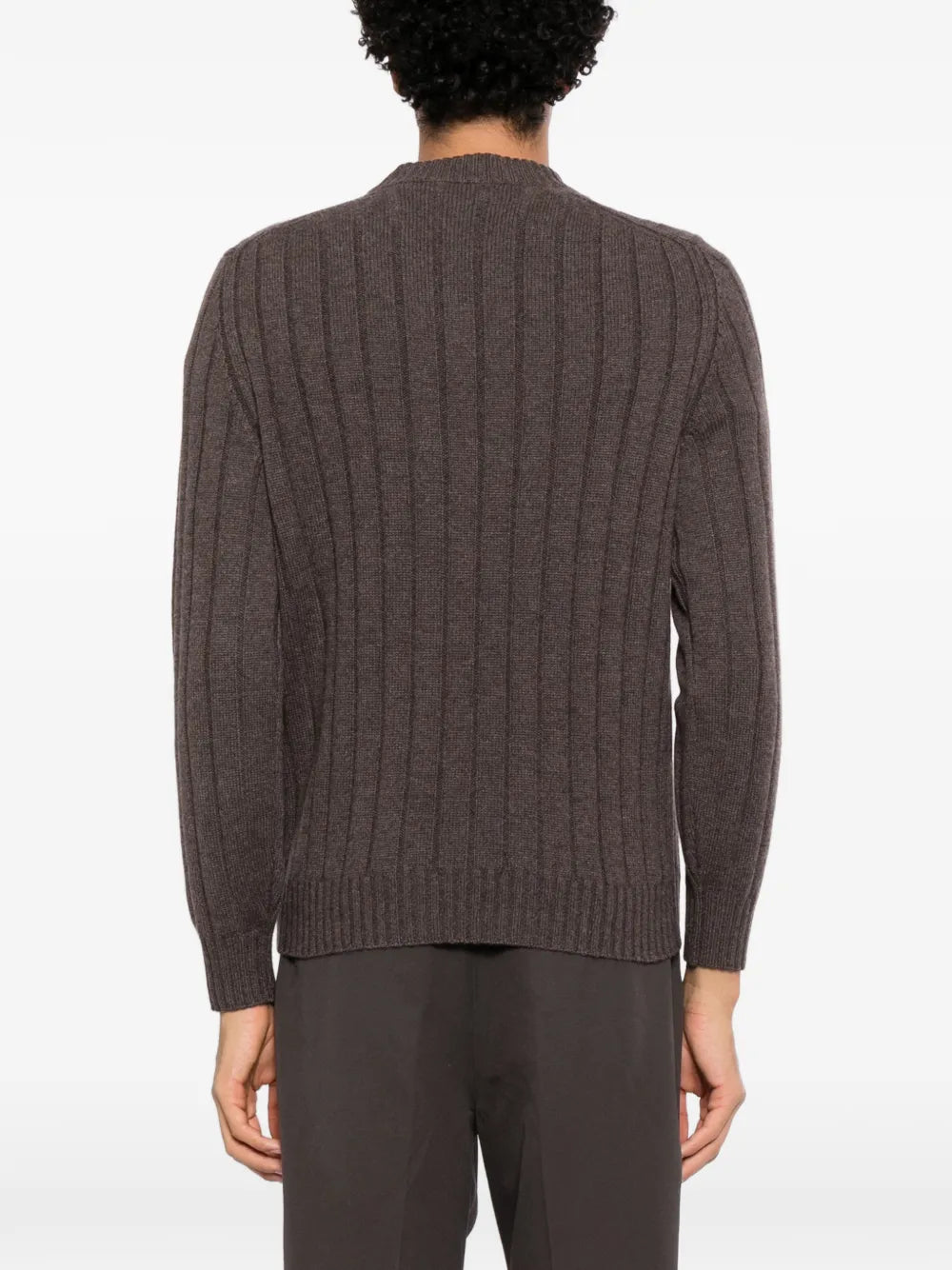 ribbed-knit jumper