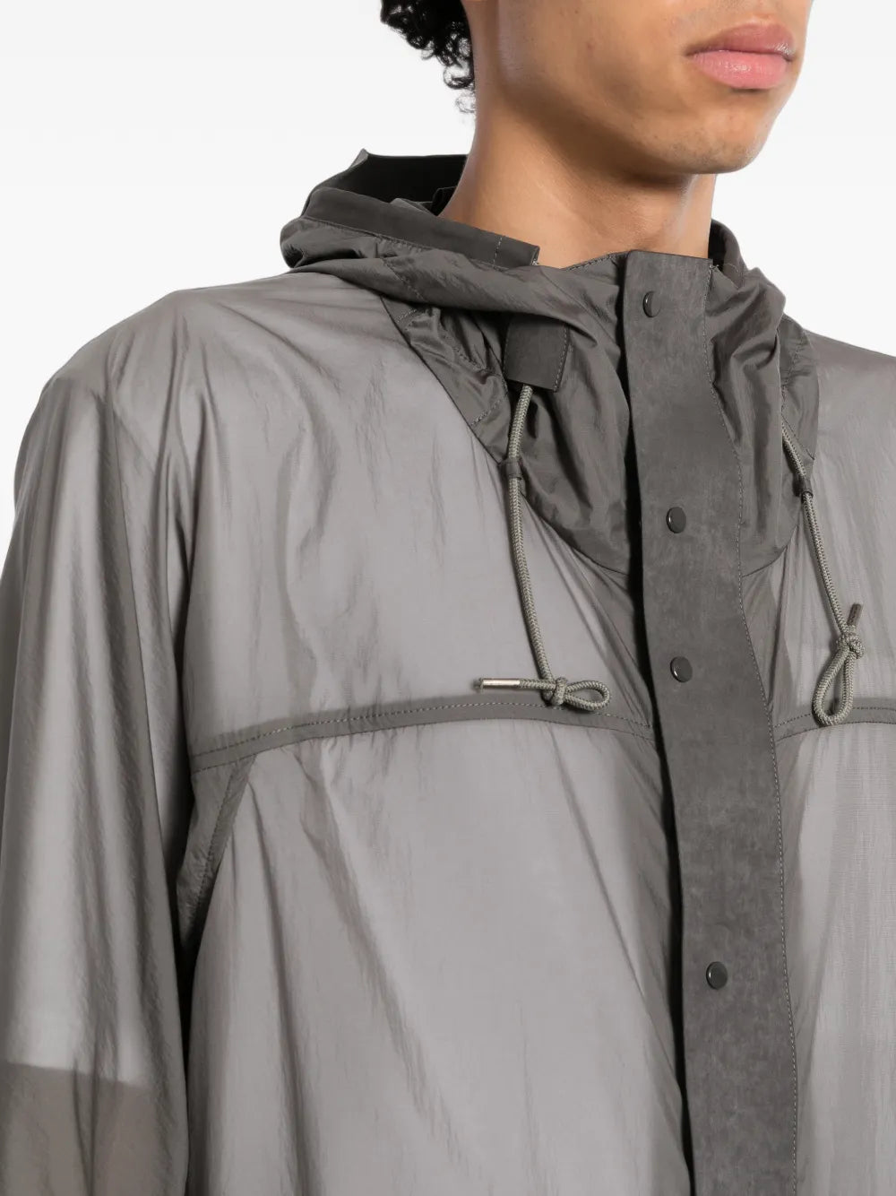 hooded flap-pocket jacket