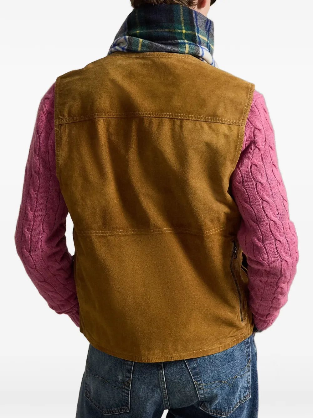 suede Utility gilet