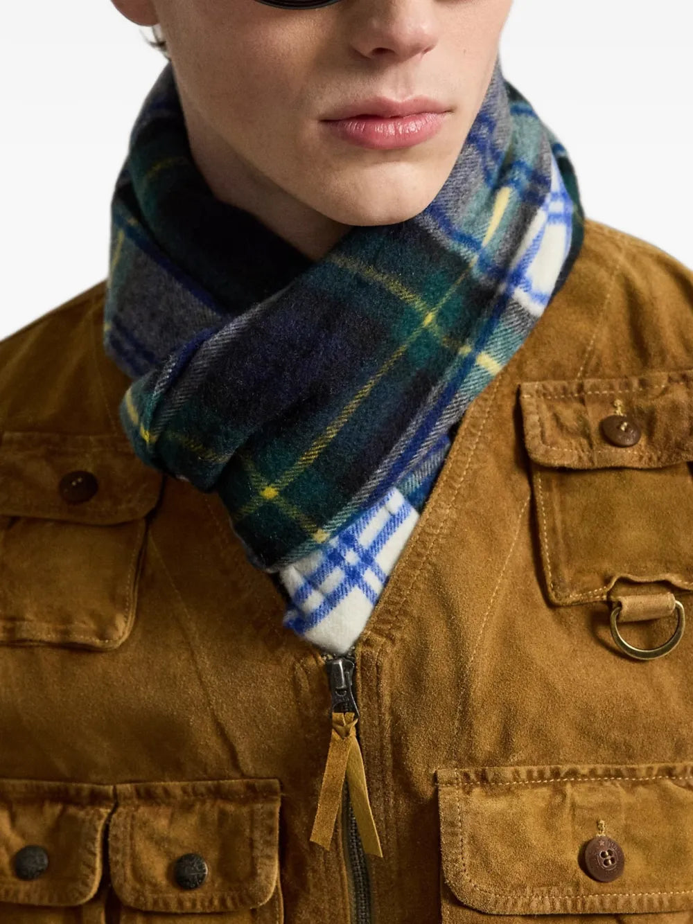 suede Utility gilet